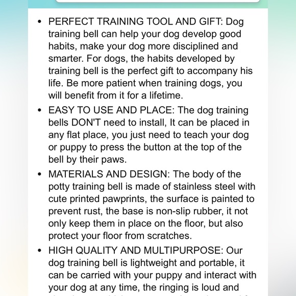 🐕🐕🦺🐩 Red Dog Training Bell with Paw Print - Picture 7 of 11